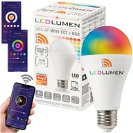 Żarówki LED - A65-AP E27 15W LED WiFi CCT+RGB - miniaturka - grafika 1