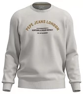 Bluzy męskie - Pepe Jeans Męska bluza Medley Crew, Biały (nie biały), XS - miniaturka - grafika 1