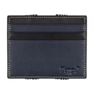 Portfele - Etui skórzane w kolorze niebieskim card holder EM 26 - EM Men's Accessories - miniaturka - grafika 1