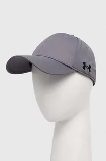 Czapki męskie - Under Armour czapka z daszkiem kolor szary gładka - grafika 1