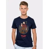 Moda i uroda - Koszulka męska Nie ma lipy Kochanowski granatowa XL Nowa - miniaturka - grafika 1