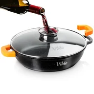 Patelnie - Patelnia granitowa głęboka ze szklaną pokrywką TERRUNA AROMA 32 cm, 4,7 l - miniaturka - grafika 1