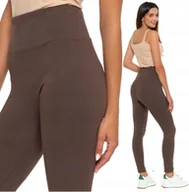 Legginsy - Legginsy Prążkowane Getry Damskie Wysoki Stan Modny Kolor Kryjące MORAJ S/M - miniaturka - grafika 1