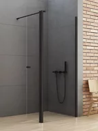 Kabiny prysznicowe - New Trendy New Soleo Black Kabina Walk-in 60x195 cm profile czarne szkło przezroczyste K-0775 - miniaturka - grafika 1