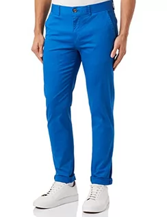 Spodenki męskie - Scotch & Soda Męskie spodnie Essentials-Mott Seasonal Extension Chino Pants, Riviera Blue 5538, 36/32, Riviera Blue 5538, 36W / 32L - grafika 1