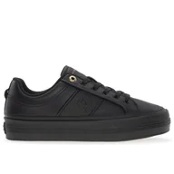 Trampki damskie - Buty Tommy Hilfiger Essential Vulc Sneaker Monogram FW0FW07945-BDS - czarne - miniaturka - grafika 1
