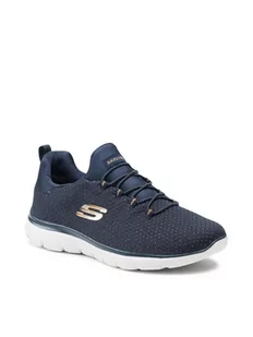 SKECHERS Sneakersy Bright Bezel 149204/NVGD Granatowy - Sneakersy damskie - miniaturka - grafika 1