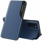 Etui i futerały do telefonów - Eco Hurtel Leather View Case elegancki futerał etui z klapką i funkcją podstawki Samsung Galaxy A12 niebieski - miniaturka - grafika 1