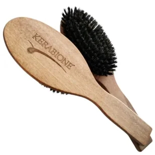 Kerabione Szczotka - z włosiem dzika, dla włosów cienkich i osłabionych - Szczotki i grzebienie do włosów - miniaturka - grafika 1