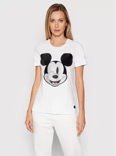 Koszulki i topy damskie - Fracomina T-Shirt FD21WT3001J40108 Biały Regular Fit - grafika 1