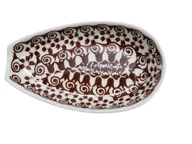 Świeczniki - Ceramiczna podstawka na łyżkę Ceramika Bolesławiec - miniaturka - grafika 1