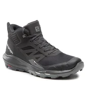 Buty trekkingowe męskie - Trekkingi Salomon - OUTpulse Mid Gtx GORE-TEX 415888 27 V0 Black/Ebon/Vanilla Ice - miniaturka - grafika 1