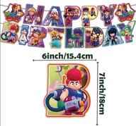 Dekoracje sali - Girlanda papierowa Happy Birthday Brawl Party dla Gracza (1 szt) - miniaturka - grafika 1