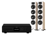 Zestawy stereo - Sonoro Maestro Quantum (czarny) + Diva 6 (dąb) - miniaturka - grafika 1