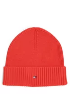 Czapki męskie - Tommy Hilfiger - Czapka męska z dodatkiem kaszmiru, czerwony - miniaturka - grafika 1