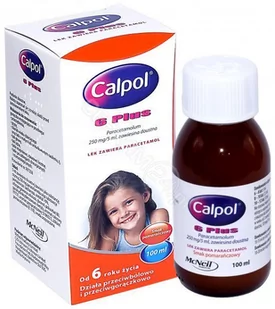 GlaxoSmithKline Calpol 6 Plus 100 ml - Przeziębienie i grypa - miniaturka - grafika 1