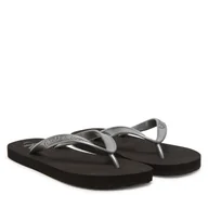 Klapki i japonki damskie - Japonki Calvin Klein Jeans Beach Sandal Monologo Tpu YW0YW01719 Srebrny - miniaturka - grafika 1