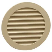 Kratki wentylacyjne - Kratka okrągła z siatką 100 mm beżowa - miniaturka - grafika 1