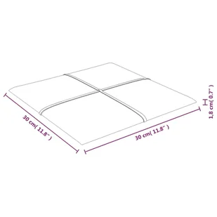 Panele ścienne, 12 szt, kolor wina, 30x30 cm, tkanina, 1,08 m² - Panele ścienne i boazeria - miniaturka - grafika 9