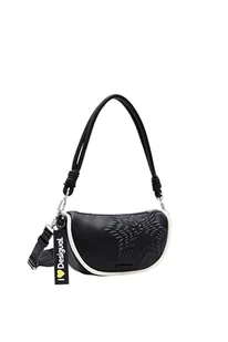 Desigual Women's Aquiles Z Sheffield M Accessories PU Shoulder Bag, Black, czarny - Torebki damskie - miniaturka - grafika 1