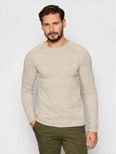 Jack&Jones Sweter Hill 12157321 Beżowy Regular Fit - Swetry męskie - miniaturka - grafika 1