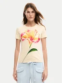 Koszulki i topy damskie - Desigual T-Shirt Estocolmo 26SWTK03 Beżowy Regular Fit - miniaturka - grafika 1