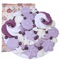 Dodatki do ciast w proszku - Posypka ozdoby na tort bezy dekoracje urodzinowe kolorowe beziki perełki - miniaturka - grafika 1