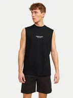 Koszulki męskie - Jack&Jones Tank top Vesterbro 12250430 Czarny Oversize - miniaturka - grafika 1
