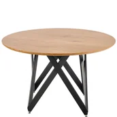 Stoły - Stół Okrągły 120 x 75 Mozambik Halmar - miniaturka - grafika 1