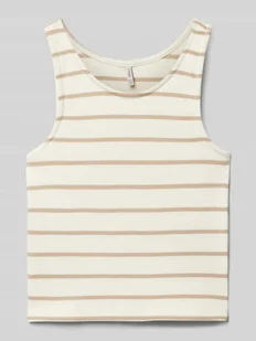 Top na cienkich ramiączkach ze wzorem w paski - Koszulki dla chłopców - miniaturka - grafika 1