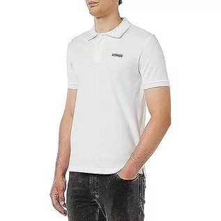 Koszulki męskie - Diesel T-Smith-DIV koszulka polo Koszulka męska, Jasny biały, 3XL - grafika 1