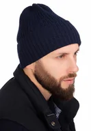 Czapki damskie - Męska czapka zimowa granatowa Ambra r.56/60 - miniaturka - grafika 1