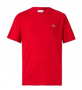 T-shirt męski z naszywką LACOSTE TH7318 rozmiar XL, czerwony - Koszulki męskie - miniaturka - grafika 1