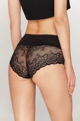 Komplety bielizny - Figi damskie z koronką Babell kod 157 czarne  M - miniaturka - grafika 1