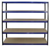 Szafy i regały magazynowe - Regał Helios magazynowy metalowy HBN_180X150X50_5_175 ilość półek 5 nośność 175 kg / Wamar-Sosenka - miniaturka - grafika 1