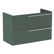 Szafki łazienkowe - ROCA A857771534 ELLA Szafka podumywalkowa 100 cm z 2 szufladami, do kompletacji z blatem Zielony mat - miniaturka - grafika 1