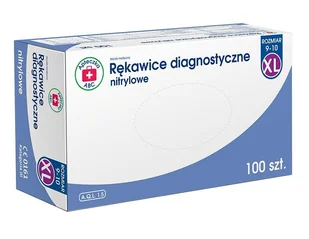 Rękawice nitrylowe XL x 100 szt (Apteczka ABC) - Rękawiczki jednorazowe - miniaturka - grafika 1