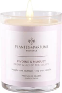 Świece - PLANTES&PARFUMS PROVENCE Świeca zapachowa perfumowana - Peony & Lily of the Valley - Piwonia z Konwalią 070244 - miniaturka - grafika 1