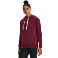 Kurtki i kamizelki sportowe damskie - Damska bluza dresowa nierozpinana z kapturem UNDER ARMOUR Rival Fleece HB Hoodie - miniaturka - grafika 1