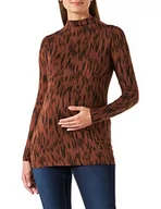 Koszulki i topy damskie - Supermom Damska koszulka Tee Askern Long Sleeve All Over Print, Brunette-N007, L - miniaturka - grafika 1