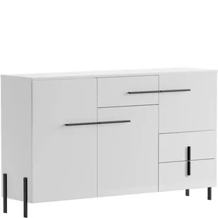 Komoda 3D3S K02 Justine Furnival Biały - Komody - miniaturka - grafika 1