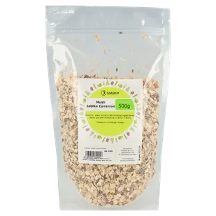 Musli jabłkowe z cynamonem 500g - Płatki śniadaniowe i musli - miniaturka - grafika 1