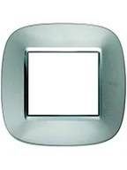 Klawisze i ramki - Legrand AXOLUTE Ramka owalna 3-modułowa aluminium HB4803XC HB4803XC - miniaturka - grafika 1