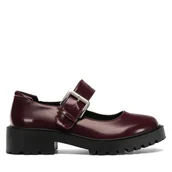 Półbuty damskie - Półbuty Jenny Fairy WYL3951-2 Bordowy - miniaturka - grafika 1