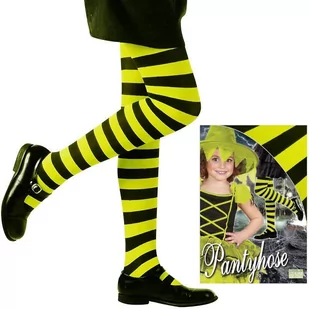 Widmann 01212 Rajstopy w paski zielono-czarne wiek 4-6 - Rajstopy - miniaturka - grafika 1