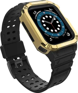 Hurtel Protect Strap Band opaska z etui do Watch 7 / 6 / 5 / 4 / 3 / 2 / SE (45 / 44 / 42mm) obudowa pancerny pokrowiec na zegarek czarny - Akcesoria do smartwatchy - miniaturka - grafika 1