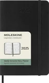 Kalendarze - Moleskine Kalendarz 2025 Czarny Pocket Horizontal Tygodniowy Soft (9X14) - miniaturka - grafika 1