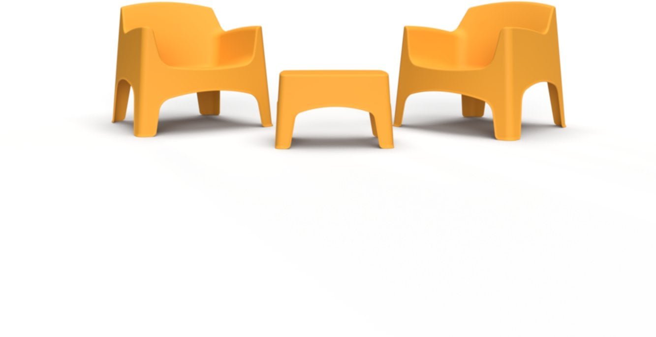 Gardena Garden furniture set Set Ibiza Terrace dark yellow