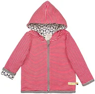 Kurtki i płaszcze dla chłopców - loud + proud Unisex Baby dwustronna kurtka z bawełny ekologicznej, certyfikat GOTS, czerwony (Tomato to), 50/56 cm - miniaturka - grafika 1