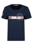 Koszulki i topy damskie - Geographical Norway Koszulka "Jorama" w kolorze granatowym - miniaturka - grafika 1